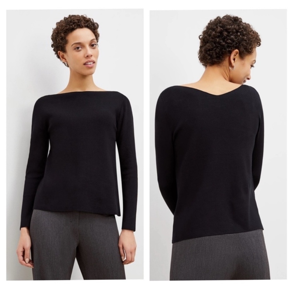 NWT MMLaFleur The Celeste Top - Eco 365Knit Black (Size S)